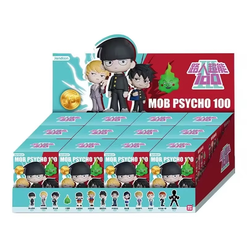 Anime Action Figure Blind Box - オリジナル『モブサイコ100』シリーズ ミニフィギュア ブラインドボックス 神永重雄 アニメグッズ コレクションドール