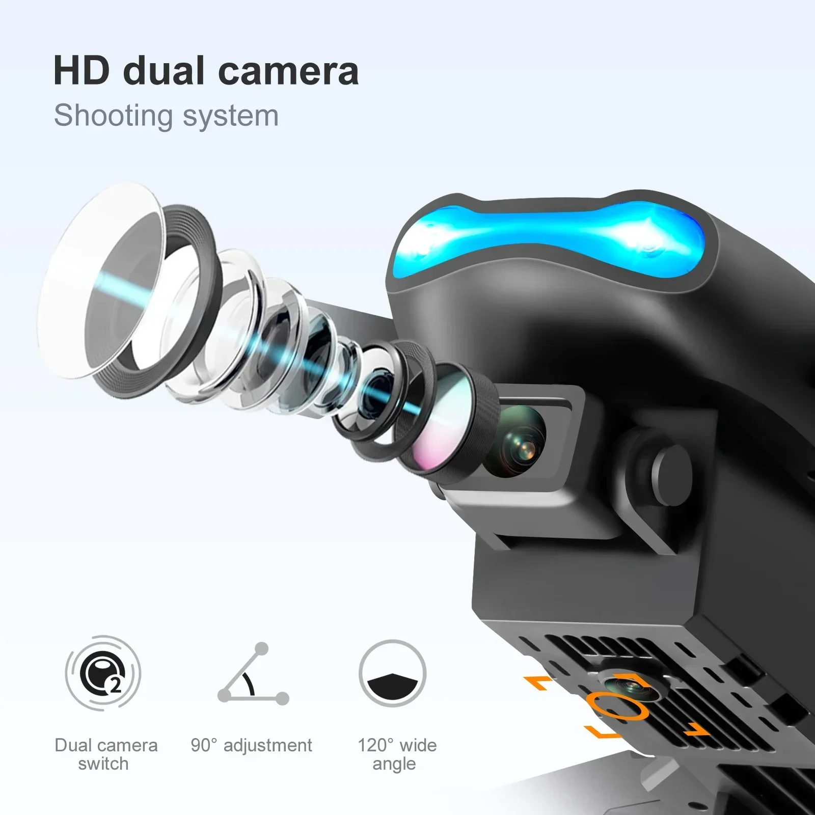 Fpv Brushless Rc Drone 4K - E99 K3 Pro 4Kドローン 折りたたみ式 デュアルカメラ