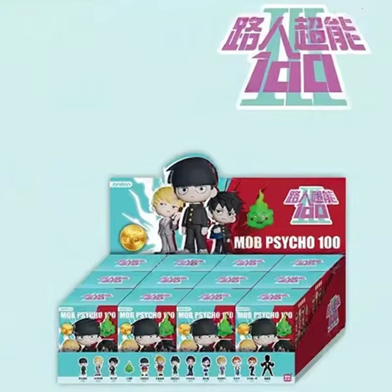 Anime Action Figure Blind Box - コットンテイル「モブ・サイコ100」ミニフィギュア、ブラインドボックス、影山重、アニメコレクション、ドール、オーナメント、卓上ディスプレイ、ギフト。