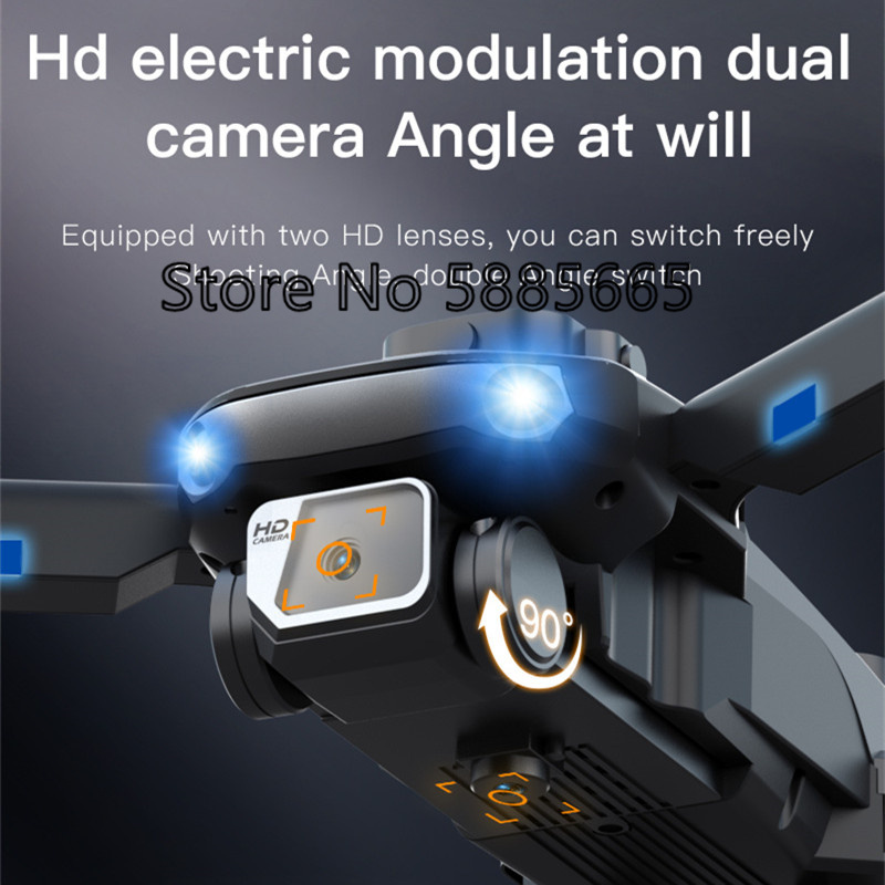 Wi-Fi対応、FPV、8K HD、ESC、デュアルカメラ、 - Fpv Brushless Rc Drone 4K のレビューと価格