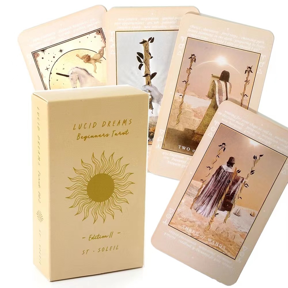 明晰な夢初心者向けタロットデッキ新しい高品質ボードゲーム運命 - Tarot Cards Deck With Guidebook のレビューと価格