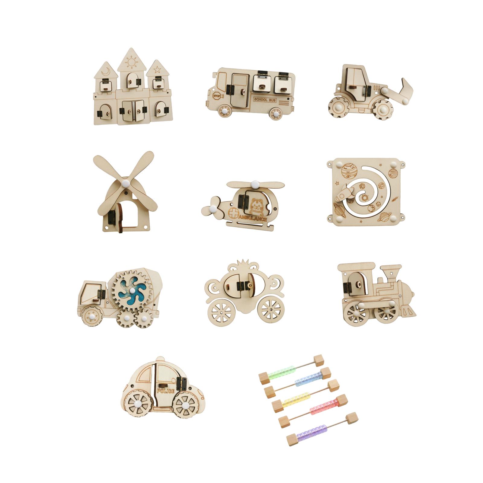 木製の知育ボード。子供向けのモンテッソーリ感覚ボードおもちゃ - Montessori Wooden Busy Board Toddler のレビューと価格