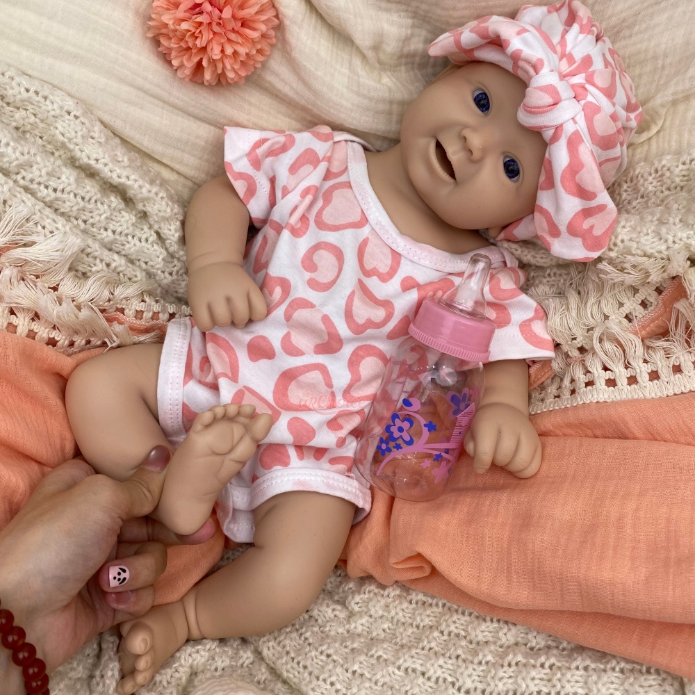 50cmのフルシリコン製、リアルな手触りの、手作りでリアルな - Reborn Baby Doll Silicone Realistic のレビューと価格