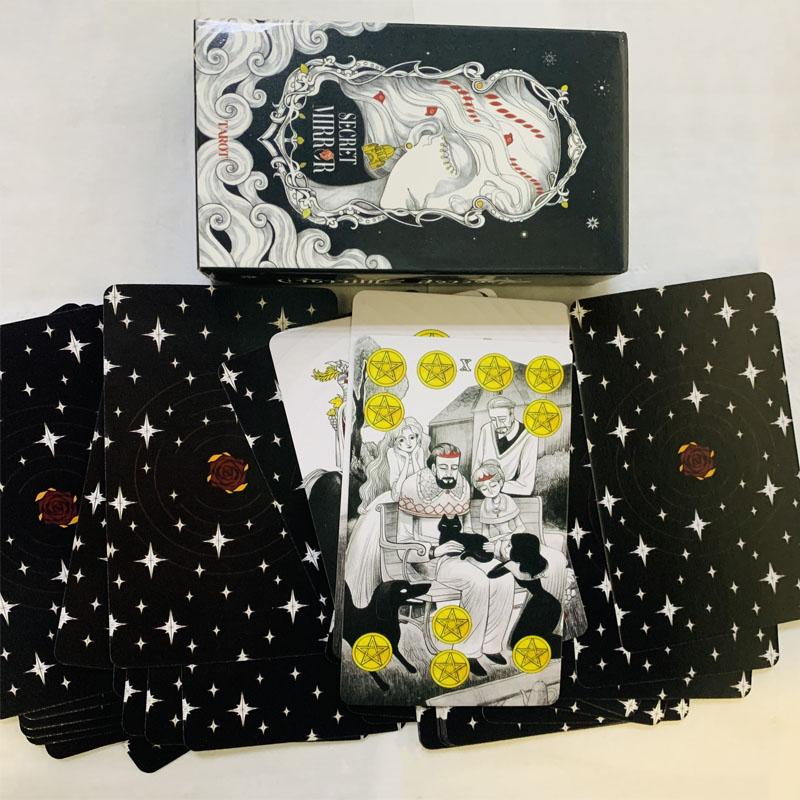 英語版ミラータロットカード,占いカード,英語版,パーティーゲ - Tarot Cards Deck With Guidebook のレビューと価格