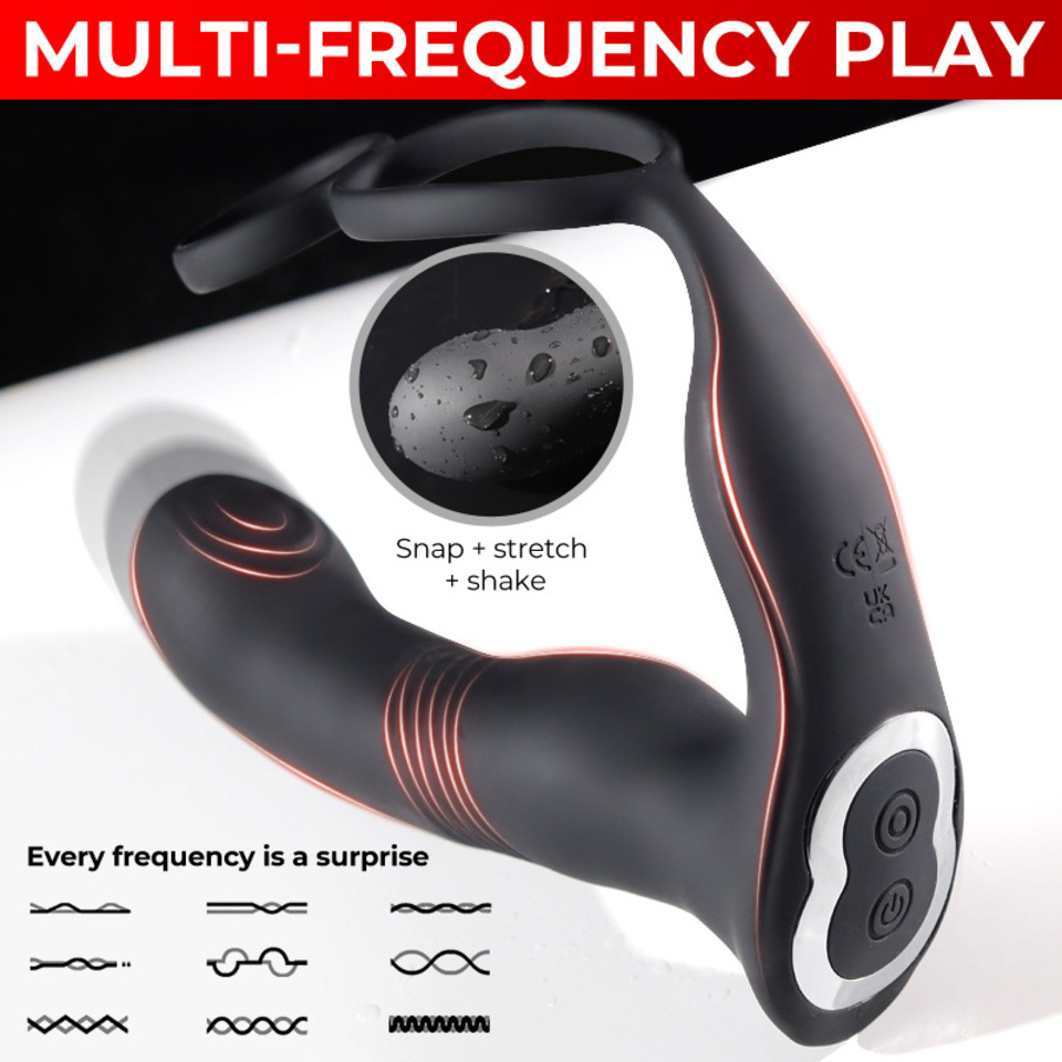 ワイヤレスリモコン式、伸縮可能な男性用前立腺マッサージャー、 - Remote Control Toys のレビューと価格