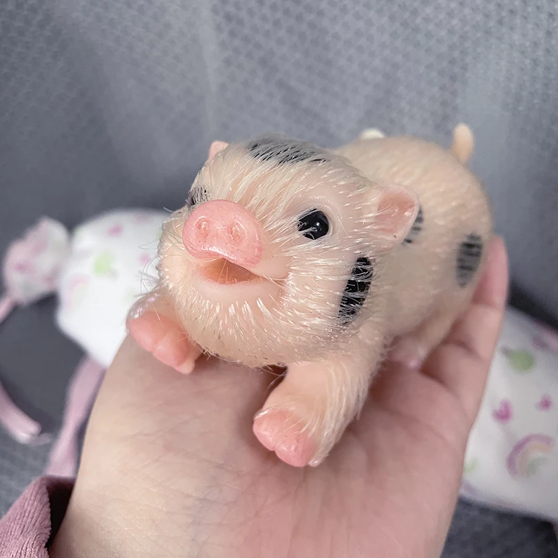 5インチスマイルフェイスリボーンピッグドール、とても柔らかい - Reborn Baby Doll Silicone Realistic のレビューと価格