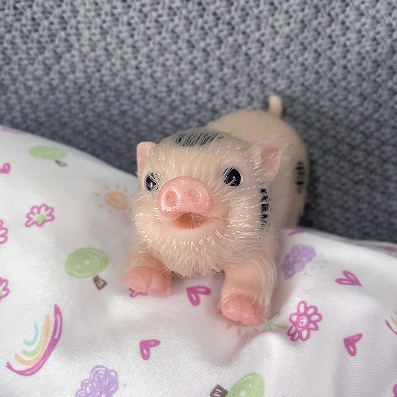 5インチスマイルフェイスリボーンピッグドール、とても柔らかい - Reborn Baby Doll Silicone Realistic のレビューと価格