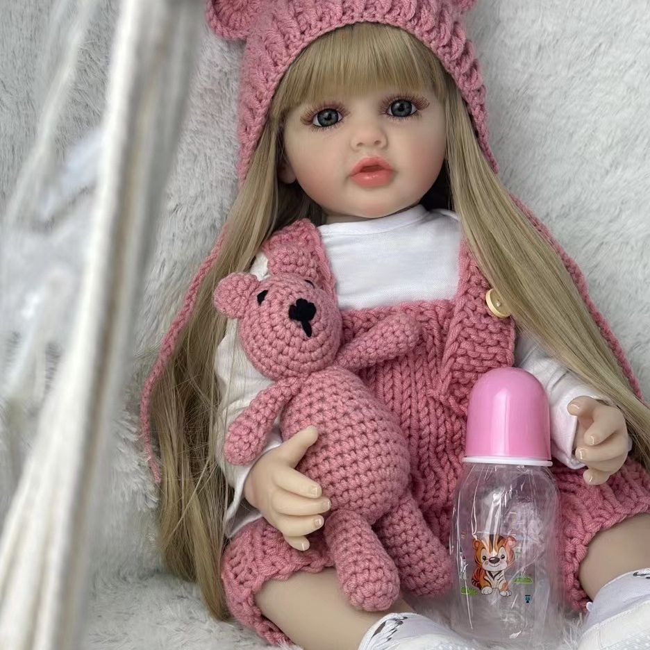 BZDOLL 55 センチメートル 22 インチリアルなリボ - Reborn Baby Doll Silicone Realistic のレビューと価格
