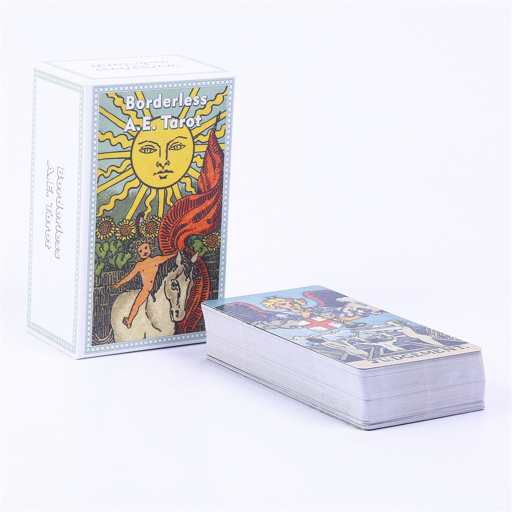 ボーダレスa e., ガイドブックとドローストリングポーチ付 - Tarot Cards Deck With Guidebook のレビューと価格