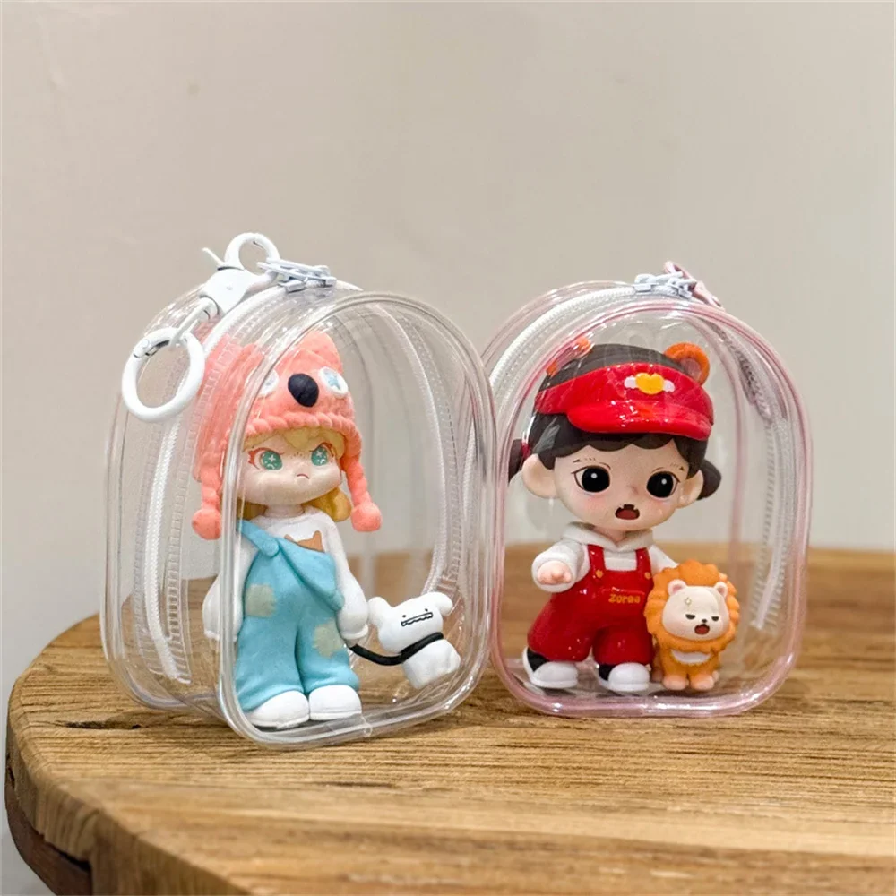 12cmの透明PVC製収納バッグ。キーチェーン付き。カラフル - Dolls のレビューと価格