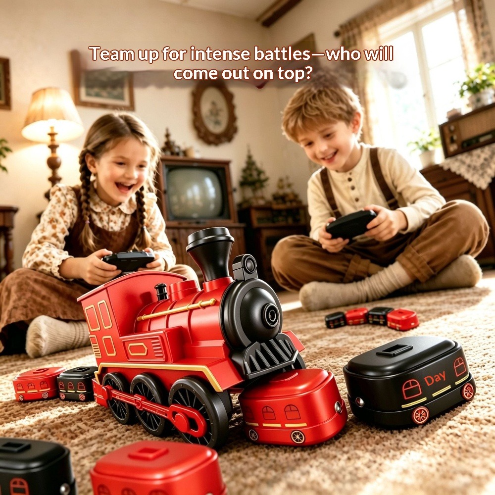 リモコン操作式、磁石で動く、欲張りな小さな列車、磁石で吸着す - Remote Control Toys のレビューと価格