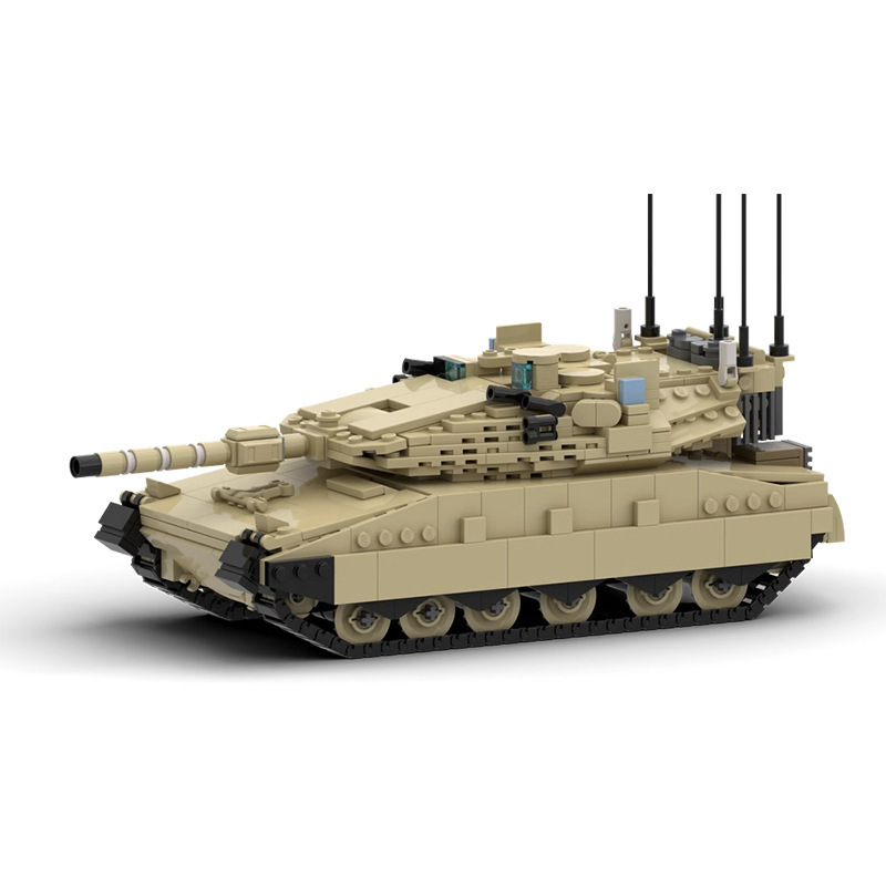 メルカバ Mk4 戦車ブロック、現代軍用装甲車両モデル、軍事 - Lego Compatible Military Tank のレビューと価格