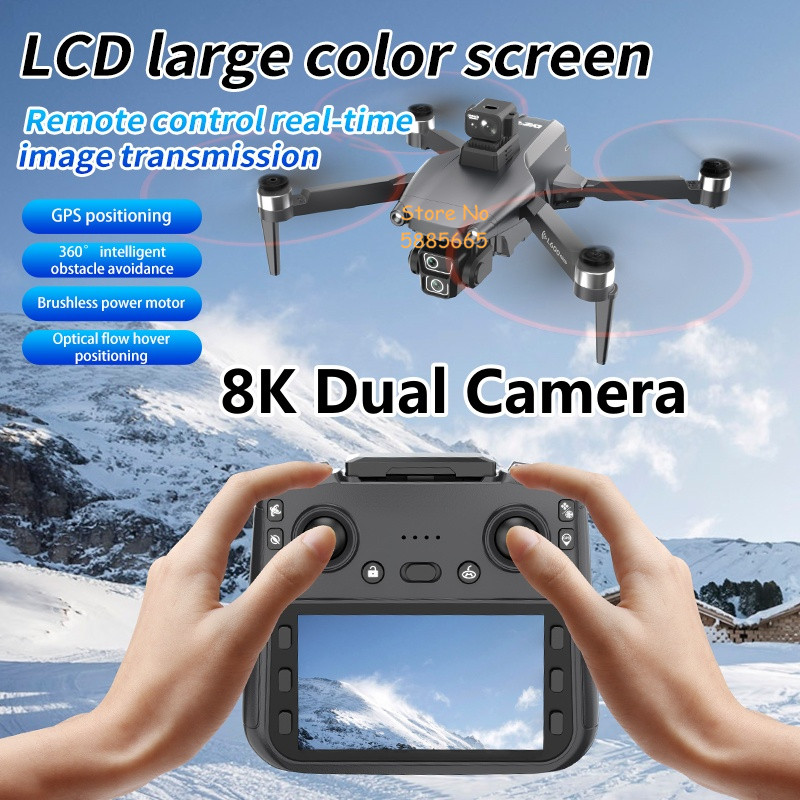プロ仕様の5G対応LCDスクリーン、ブラシレスモーター搭載、 - Fpv Brushless Rc Drone 4K のレビューと価格